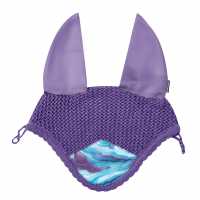 Weatherbeeta Prime Marble Ear Bonnet Purple За коня