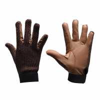 Sale Just Togs Togs Crochet Equesgrian Gloves Womens Brown/Tan Ръкавици шапки и шалове