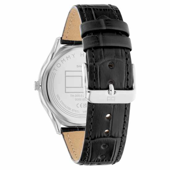 Tommy Hilfiger Tommy Hilfiger Men's watch with black croc leather strap  Бижутерия