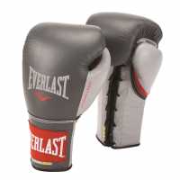 Everlast Pro Gloc99 Grey/Red Боксови ръкавици