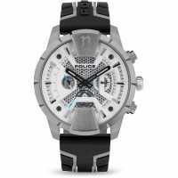 Police Silicone Strap Quartz Watch Черно 