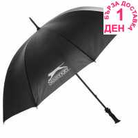 Slazenger Web Umbrella Black/WhiteLogo Чадъри за дъжд