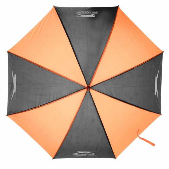 Slazenger Web Umbrella Blk/OrangePanel Чадъри за дъжд