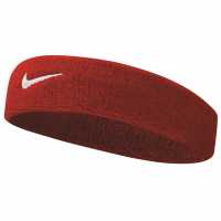 Nike Swoosh Headband Red/White Скуош