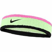 Nike Swoosh Headband Volt/Pink 