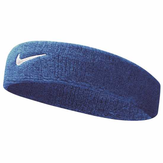 Nike Swoosh Headband Синьо/Бяло Шапки с козирка