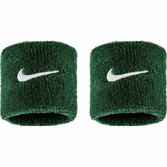 Nike 2 Бр. Ленти За Ръце Swoosh Wristband 2 Pack Green/White 