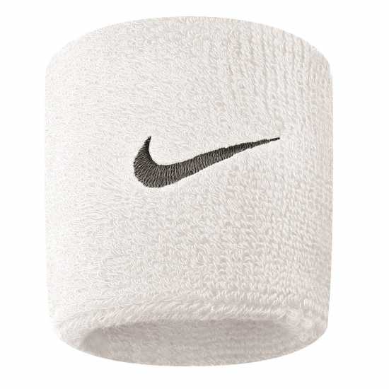 Nike 2 Бр. Ленти За Ръце Swoosh Wristband 2 Pack Бяло/Черно Ленти за глава и кърпи за зала