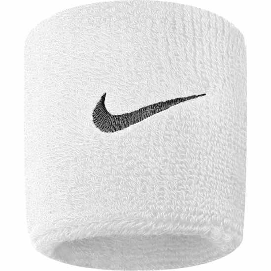 Nike Men's Swoosh Wristband White/Black 
