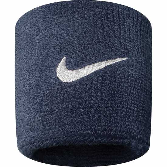 Nike Men's Swoosh Wristband Obsidian/white 