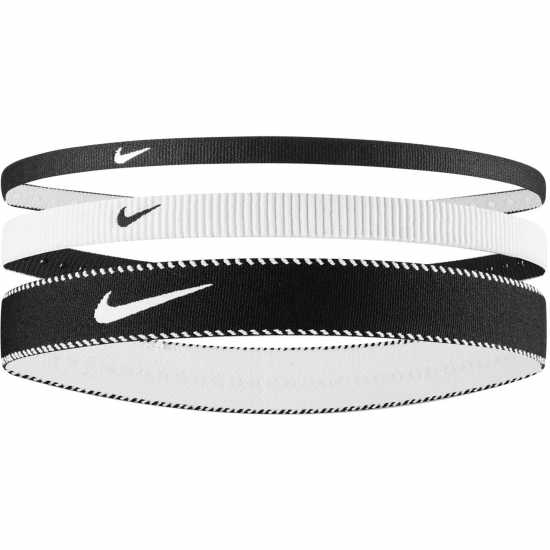 Nike Flex Mixed Width Headbands (3 Pack) Black Pack 