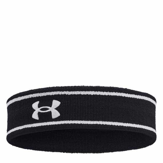 Under Armour Adults Striped Performance Terry Headband Черно Under Armour Adults Striped Performance Terry Headband Черно