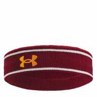 Under Armour Adults Striped Performance Terry Headband Червено 