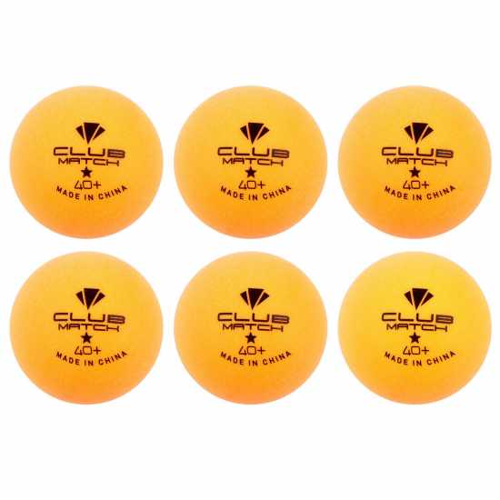 Carlton Топчета За Тенис На Маса Club Table Tennis Balls 6 Pack Orange Хилки за тенис на маса