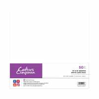 12Inch X 12Inch Smooth White Card Pack 50Pc