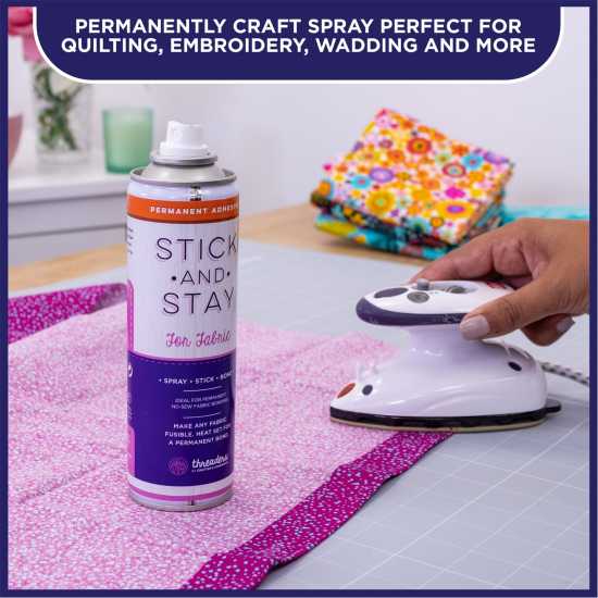 Stick And Stay Adhesive For Fabric (Orange Can)