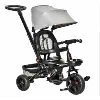 Homcom 4 In 1 Toddler Pedal Trike - 1-5 Years Grey Детски велосипеди