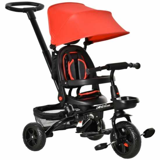 Homcom 4 In 1 Toddler Pedal Trike - 1-5 Years Red Детски велосипеди