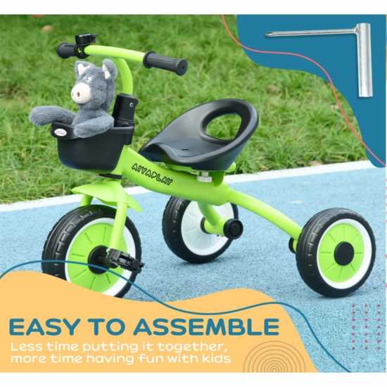 Aiyaplay Kids Trike With Adjustable Seat 2-5 Years Green Детски велосипеди