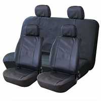 Black Leather Look Seat Covers