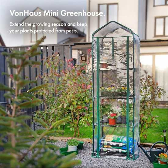 Vonhaus Mini Greenhouse – 4 Tier Green House  Лагерни маси и столове