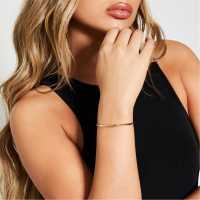 Isawitfirst Thin Twist Detail Cuff Bracelet  