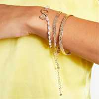 Gold Three Pack Shell And Pearl Bracelets