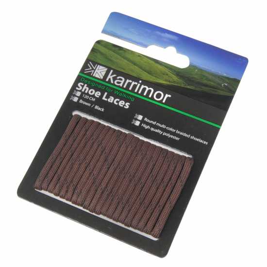 Почистване и импрегниране Karrimor Shoe Laces Brown/Black Karrimor Shoe Laces Brown/Black Почистване и импрегниране