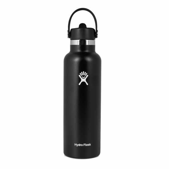 Шише За Вода Hydro Flask Flask Standard Mouth Water Bottle 621 Ml (21 Oz) With Flex Straw Cap  Бутилки за вода