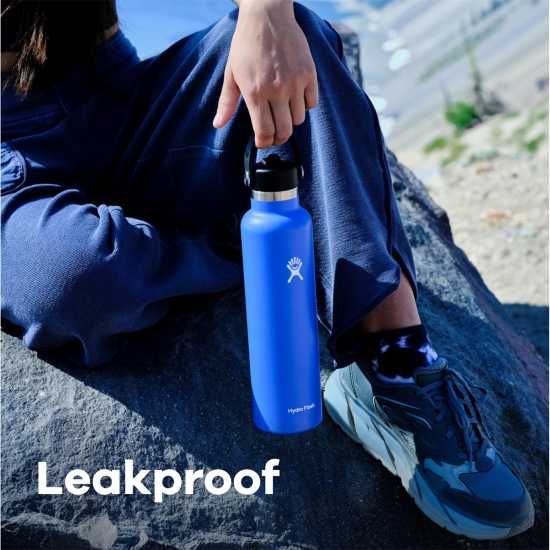 Шише За Вода Hydro Flask Flask Standard Mouth Water Bottle 621 Ml (21 Oz) With Flex Straw Cap Риф Бутилки за вода