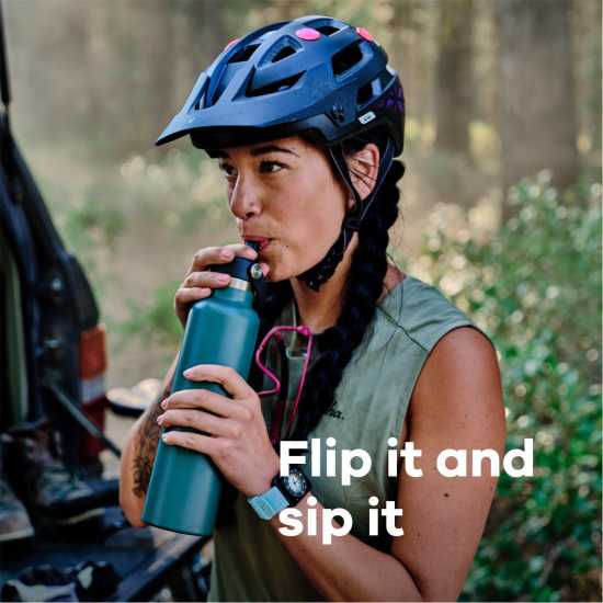 Шише За Вода Hydro Flask Flask Standard Mouth Water Bottle 621 Ml (21 Oz) With Flex Straw Cap Риф Бутилки за вода