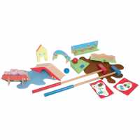 Peppa Pig Комплект За Игра Pig Wooden Crazy Golf Play Set With Sound  Подаръци и играчки