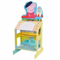 Peppa Pig Pig Play And Draw Wooden Easel