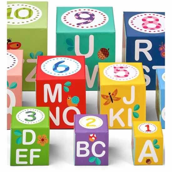 Alphabet And Number Stacking Boxes  