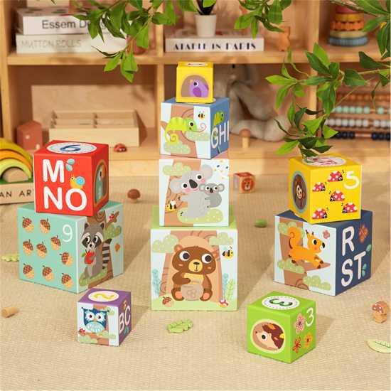 Alphabet And Number Stacking Boxes  