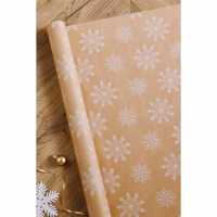 Studio 5M Snowflake Kraft Wrapping Paper  Коледна украса