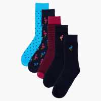 Pack Of 5 Flamingo Socks  Мъжки чорапи