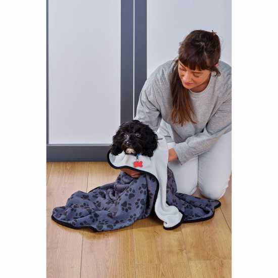 Of 2 Super Absorbent Microfibre Pet Fleece Towels  Подаръци и играчки