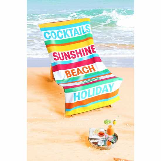 Holiday Mode Stripe Adult Beach Towel  Плувни очила и шапки
