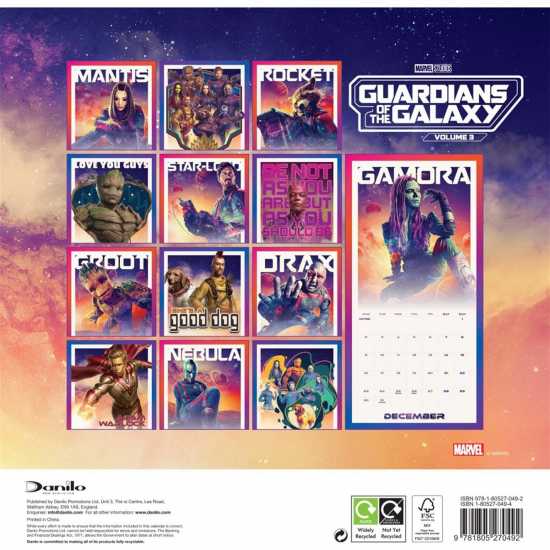Of The Galaxy 3 2024 Calendar  Подаръци и играчки