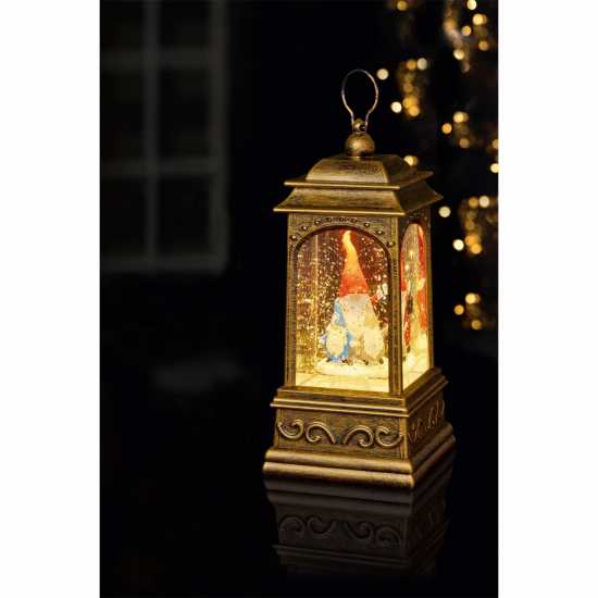 Christmas Gonk Glitter Spinner Lantern  Коледна украса