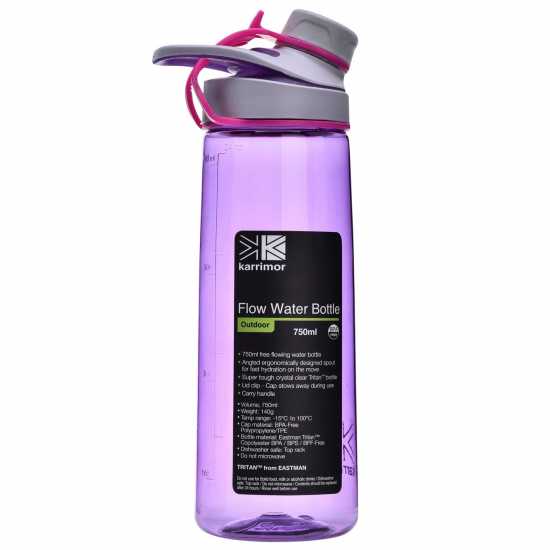 Шише За Вода Karrimor Water Bottle 750Ml Purple Бутилки за вода