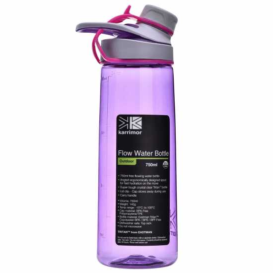 Шише За Вода Karrimor Water Bottle 750Ml Лилаво Бутилки за вода