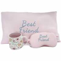 Friend Mug Cushion And Eye Mask Gift Set