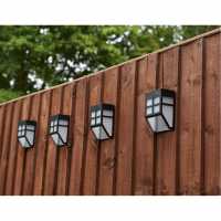 Pack Of 4 Solar Fence Lights  Градина