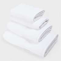Hotel Collection Velvet Touch Bath Towel White Хавлиени кърпи