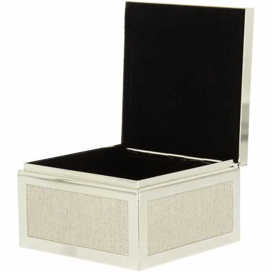 Addison Ross Linen Silver Plate Box  Коледна украса