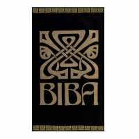 Biba Logo Beach Towel Logo Black Хавлиени кърпи