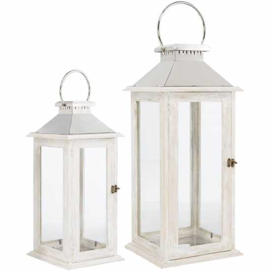 Hotel Collection Hotel White Wooden Lantern  Екипировка и аксесоари за палатка