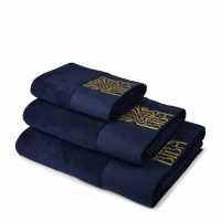 Biba Core Towel Border Navy Хавлиени кърпи